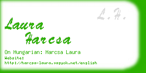laura harcsa business card